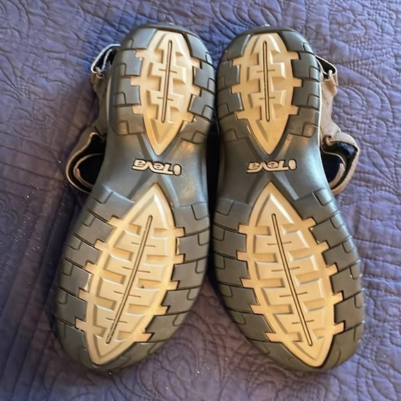 Teva Minam Men's Size 12 Sports Sandals 4289 Brown Open Toe Adjustable Straps - Picture 3 of 6